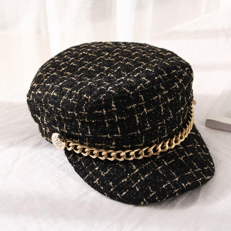 2020 Autumn New Brand Retro Beret Girls British Woolen Flat Top Octagonal Hat Winter Cap for Women, Black
2020 Autumn New Brand Retro Beret Girls British Woolen Flat Top Octagonal Hat Winter Cap for Women, Black