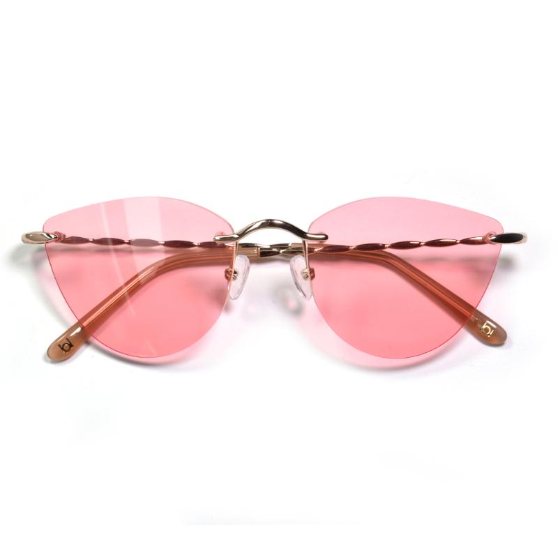 Sunglasses Eareada Fashion Light Pink Frame For Women Retro Cat Eye Rimless UV400 Black Sun Eyeglasses Female Party
Sunglasses Eareada Fashion Light Pink Frame For Women Retro Cat Eye Rimless UV400 Black Sun Eyeglasses Female Party