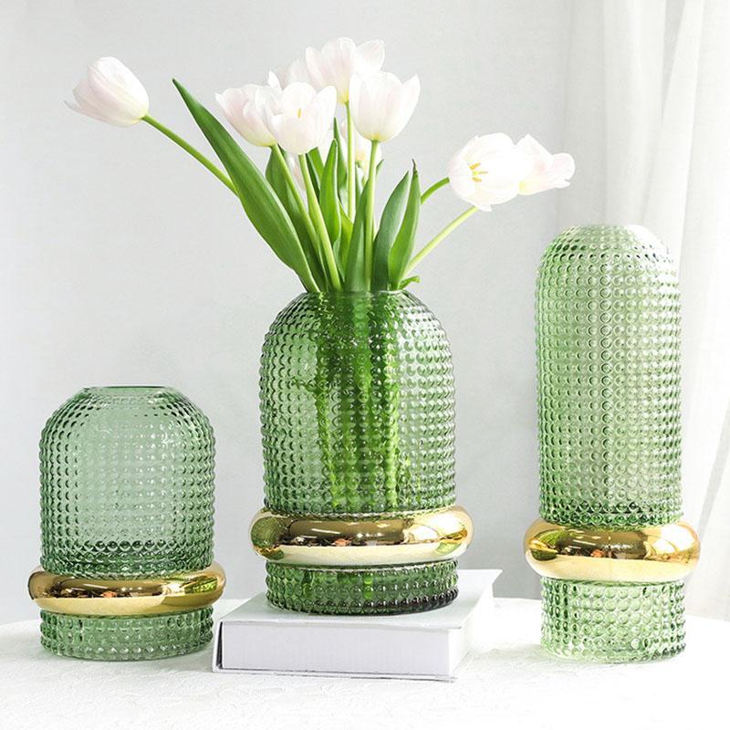 Nordic Transparent Green Gold Edge Glass Flower Vase Home Decoration Modern Flower Vase Plant Holder Desk Hydroponics Room Decor1
Nordic Transparent Green Gold Edge Glass Flower Vase Home Decoration Modern Flower Vase Plant Holder Desk Hydroponics Room Decor1