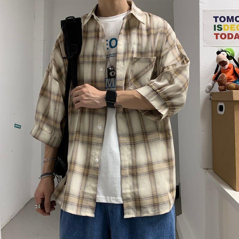 2020 Spring And Summer New Youth Popular Men's Color Matching Lattice Seven-quarter Sleeve Shirt Fashion Casual Shirt Jacket1, Black
2020 Spring And Summer New Youth Popular Men's Color Matching Lattice Seven-quarter Sleeve Shirt Fashion Casual Shirt Jacket1, Black