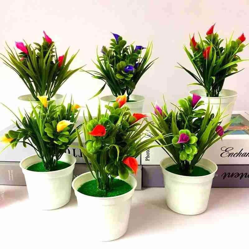 Artificial Fake Flower Potted Plant Bonsai For New Year Wedding Party Garden Home Decor Plants Artificial Calla Flowers
Artificial Fake Flower Potted Plant Bonsai For New Year Wedding Party Garden Home Decor Plants Artificial Calla Flowers