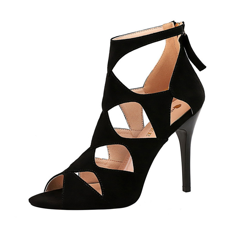2021 New Fashions Show Black Hollow Herd Out Sexy High-heeled Woman Pumps Zip Peep Heel Mujer Sandals GXY6
2021 New Fashions Show Black Hollow Herd Out Sexy High-heeled Woman Pumps Zip Peep Heel Mujer Sandals GXY6