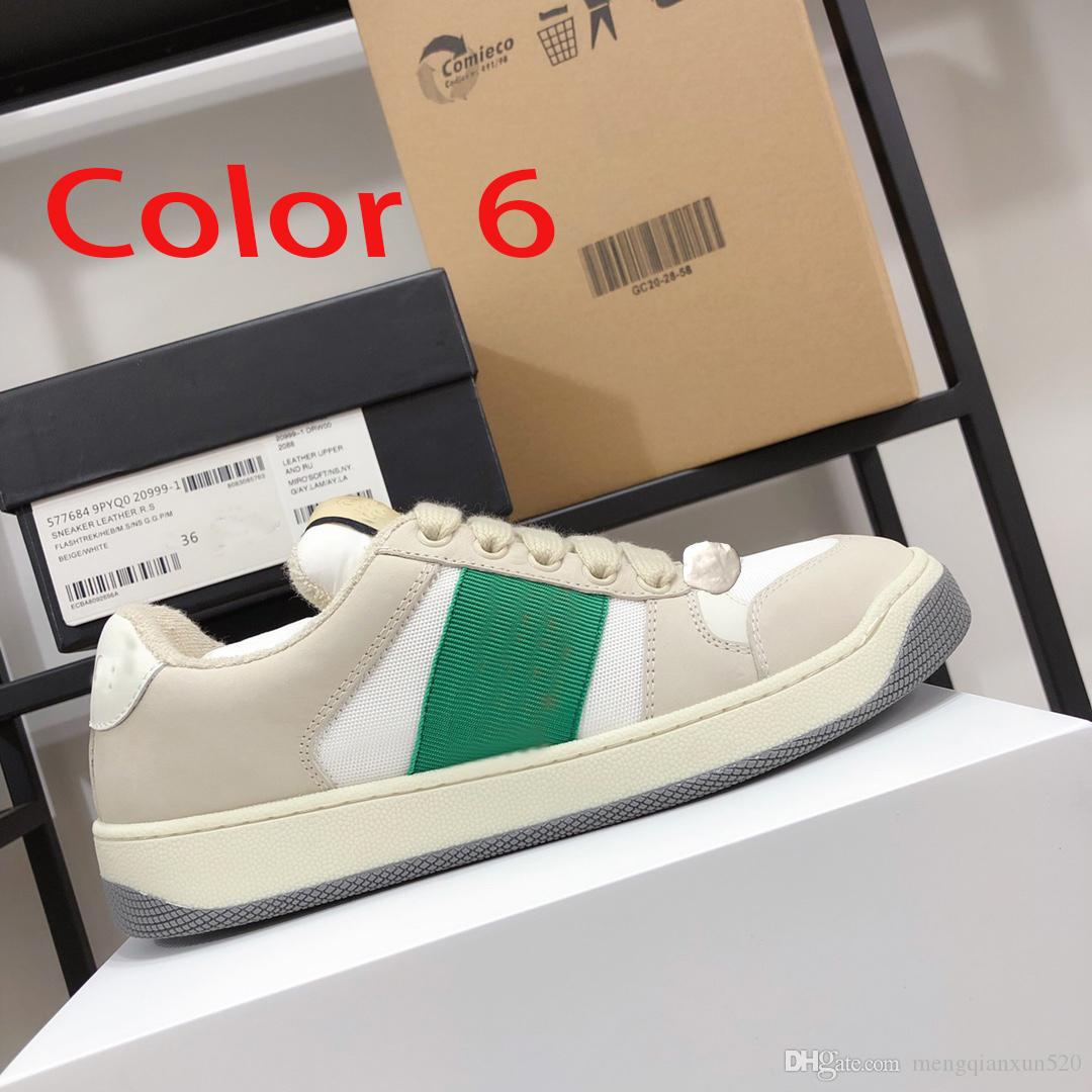 2022 women Travel leather lace-up sneaker 100% cowhide fashion lady Flat Running Trainers Letters woman shoe platform men gym sneakers Large size 35-45 With box, Colour 2
2022 women Travel leather lace-up sneaker 100% cowhide fashion lady Flat Running Trainers Letters woman shoe platform men gym sneakers Large size 35-45 With box, Colour 2
