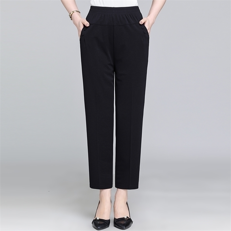 Summer Pants Loose Casual Solid Color Straight Pants For Women High Waist Ankle-Length Pants Plus Size 4XL Trousers 201228, Black
Summer Pants Loose Casual Solid Color Straight Pants For Women High Waist Ankle-Length Pants Plus Size 4XL Trousers 201228, Black
