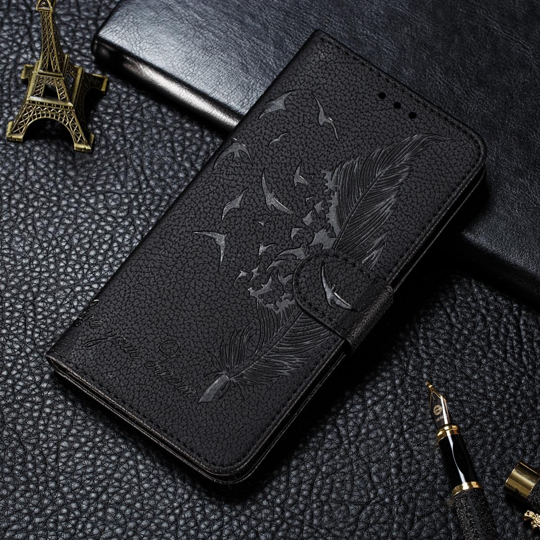 For Moto G8 Power Litchi Texture Feather Embossing Horizontal Flip Leather Case with Holder Card Slots Wallet Photo Frame Lanyard
For Moto G8 Power Litchi Texture Feather Embossing Horizontal Flip Leather Case with Holder Card Slots Wallet Photo Frame Lanyard