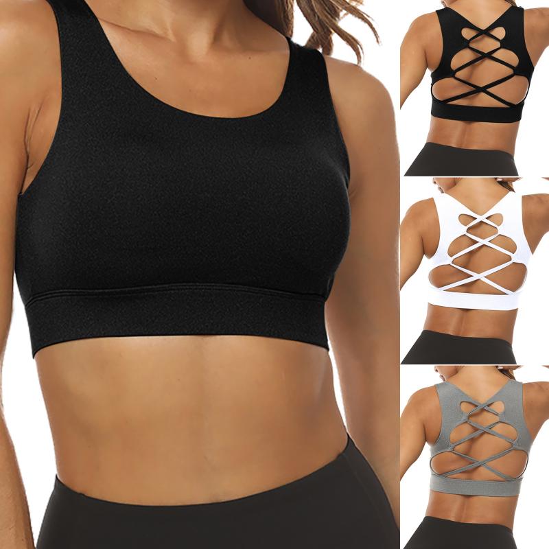 Women Seamless Yoga Underwear Solid Hollow Back Ladies Fitness Gym Running Tank Tops Workout Gym Yoga Vest Casual Sports Bra, As shown
Women Seamless Yoga Underwear Solid Hollow Back Ladies Fitness Gym Running Tank Tops Workout Gym Yoga Vest Casual Sports Bra, As shown