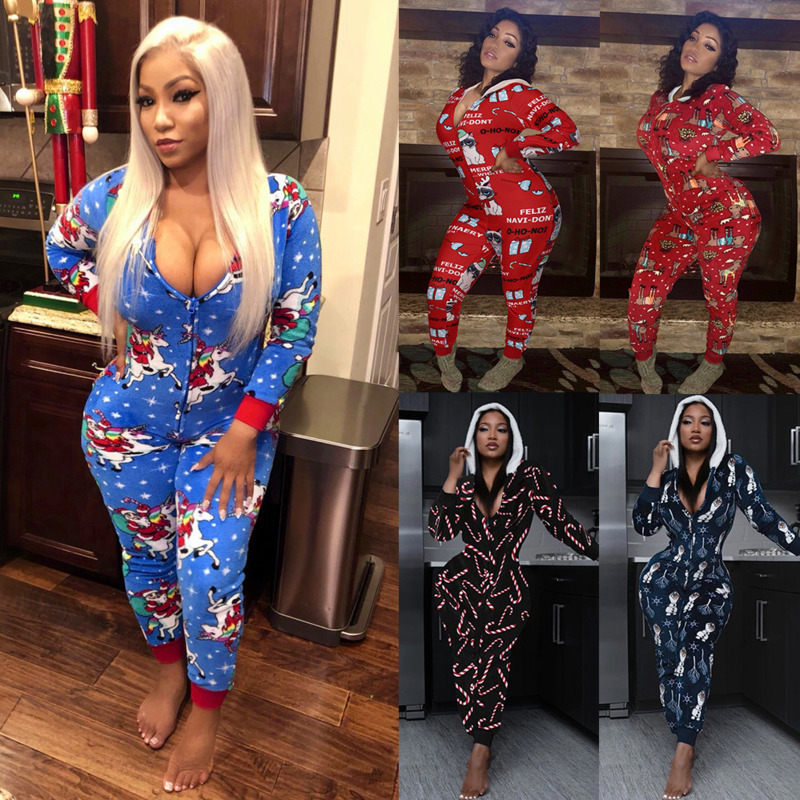 Women Jumpsuit Designer V-neck Hooded Christmas Printed Onesies Long Sleeve Home Wear Slim Rompers Ladies New Fashion Casual Clothing 2020, Mix colour or leave a message
Women Jumpsuit Designer V-neck Hooded Christmas Printed Onesies Long Sleeve Home Wear Slim Rompers Ladies New Fashion Casual Clothing 2020, Mix colour or leave a message