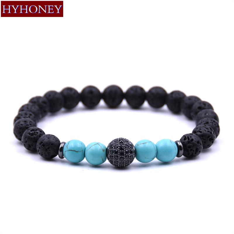 Charm Bracelets HYHONEY Lava Natural Stone Green Beads Micro Pave CZ Disco Ball For Women Strand Energy Men Jewelry
Charm Bracelets HYHONEY Lava Natural Stone Green Beads Micro Pave CZ Disco Ball For Women Strand Energy Men Jewelry