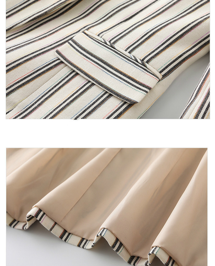 2020 new professional pants suit feminine High quality striped women's blazer Elegant career interview clothing female overalls T200818