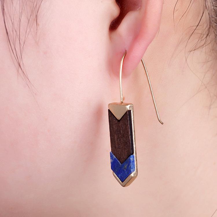 Minar Creative Natural Stone Wood Splicing Dangle Earring for Women Lady Geometrical Earrings Fashion Engagemaent Jewelry
Minar Creative Natural Stone Wood Splicing Dangle Earring for Women Lady Geometrical Earrings Fashion Engagemaent Jewelry