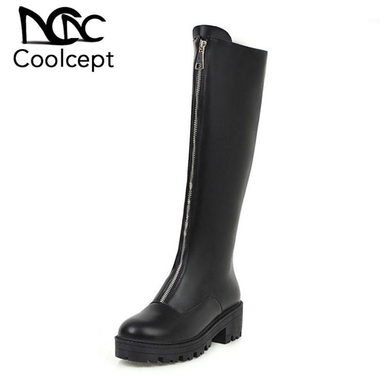CoolCept 2020 Woman Chunky Heels Knee High Boots Round Toe Black Platform Round Toe Zipper Long Boots Footwear Size 34-431
CoolCept 2020 Woman Chunky Heels Knee High Boots Round Toe Black Platform Round Toe Zipper Long Boots Footwear Size 34-431
