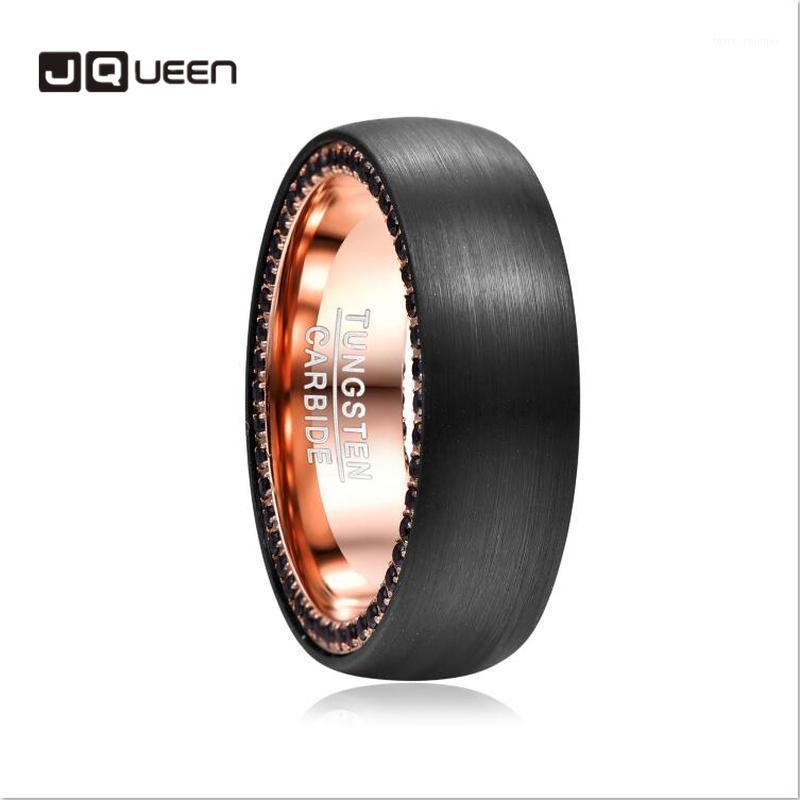 Wedding Rings Black Zircon Side Inlaid Tungsten Steel Carbide Ring Men Inner Rose Gold Bague Homme Surface Brushed For Man1
Wedding Rings Black Zircon Side Inlaid Tungsten Steel Carbide Ring Men Inner Rose Gold Bague Homme Surface Brushed For Man1