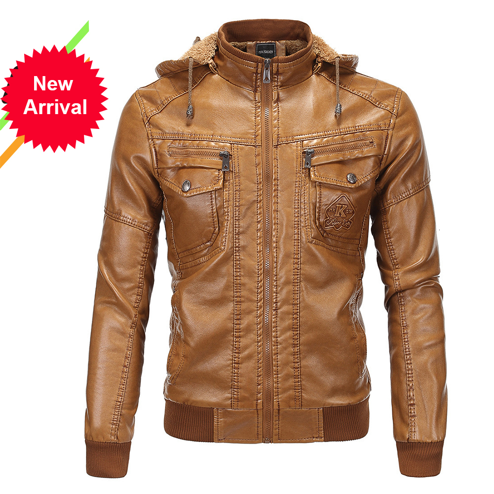 2021 New High Quality Men's Street Windbreaker Coat Leather Clothing Thick Fleece Men Casual Jacket Pu Eurocode Siz 3ex5, Yellow
2021 New High Quality Men's Street Windbreaker Coat Leather Clothing Thick Fleece Men Casual Jacket Pu Eurocode Siz 3ex5, Yellow