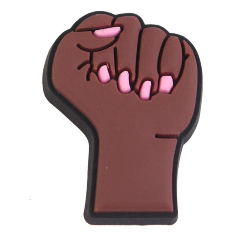 black girl women shoe charms pvc soft rubber shoecharms buckle cartoon garden shoe decoration brithday party gift