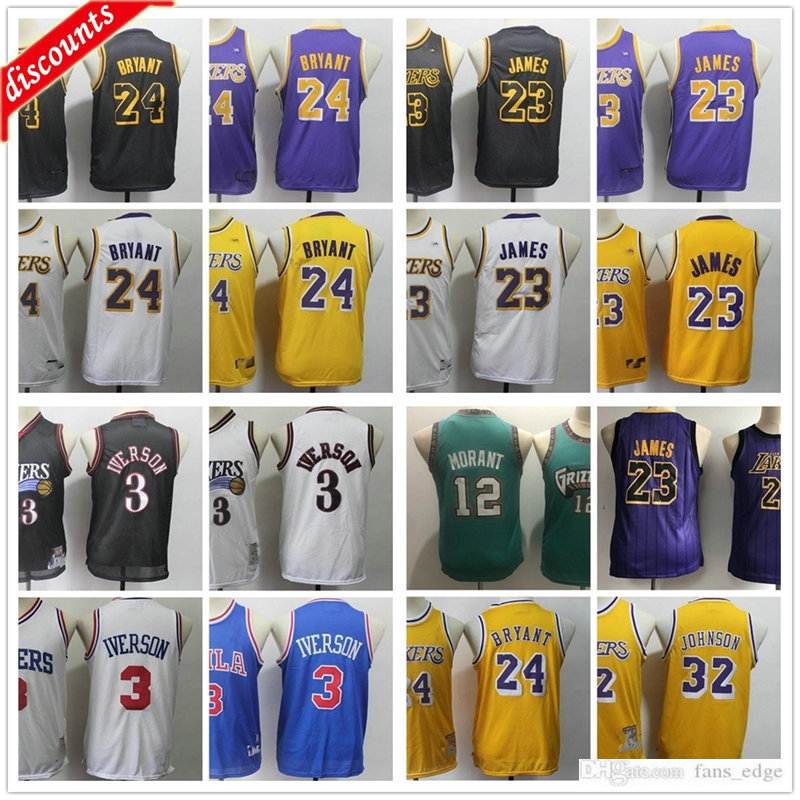 Youth Kids Mens Retro Basketball 3 Allen Boys Iverson Jerseys Wholesale Adult #12 Ja Children Morant Top Quality Basketball Jersey, As the picture
Youth Kids Mens Retro Basketball 3 Allen Boys Iverson Jerseys Wholesale Adult #12 Ja Children Morant Top Quality Basketball Jersey, As the picture
