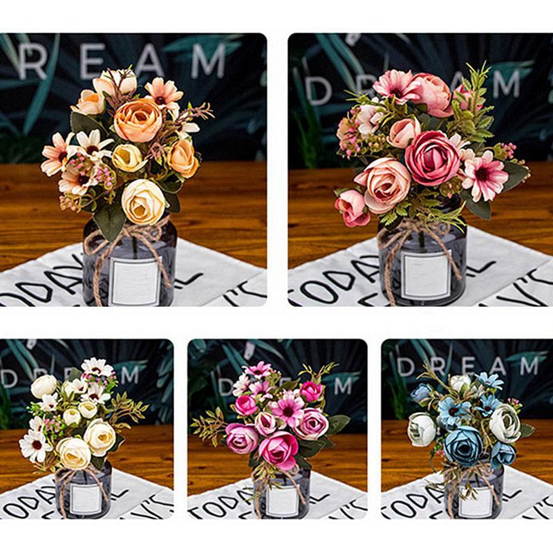 12 flower heads Vintage Silk Flower European Artificial Fall Vivid Peony Fake Leaf for DIY Wedding Home Party Decoration, Style 1
12 flower heads Vintage Silk Flower European Artificial Fall Vivid Peony Fake Leaf for DIY Wedding Home Party Decoration, Style 1