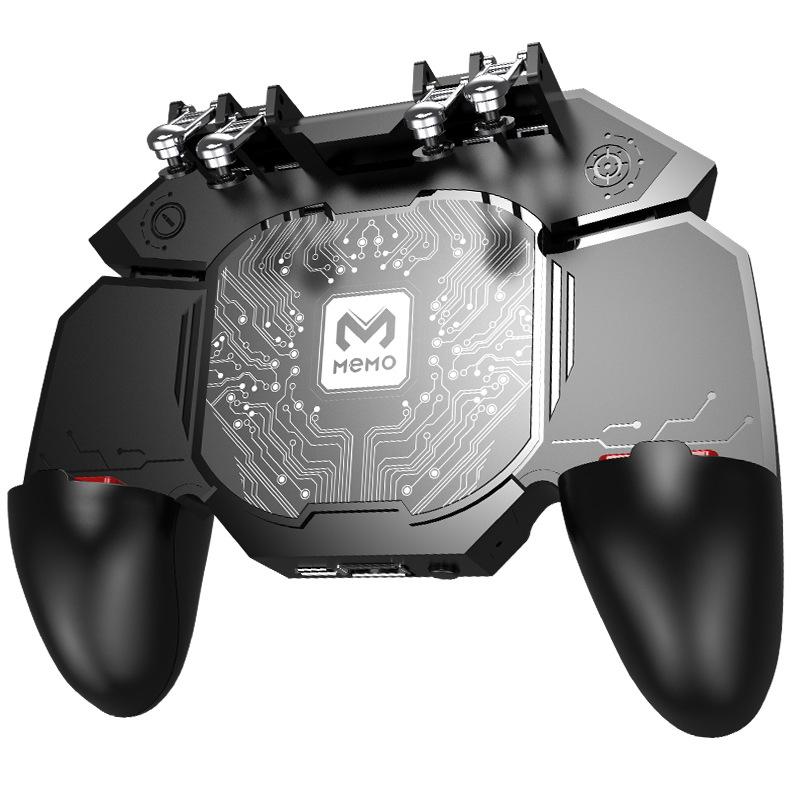 MeMo DL88 Phone Cooler Fan Game Controller Grip 6 Finger Trigger Joystick Gamepad with Cooling function for PUBG shooting game
MeMo DL88 Phone Cooler Fan Game Controller Grip 6 Finger Trigger Joystick Gamepad with Cooling function for PUBG shooting game