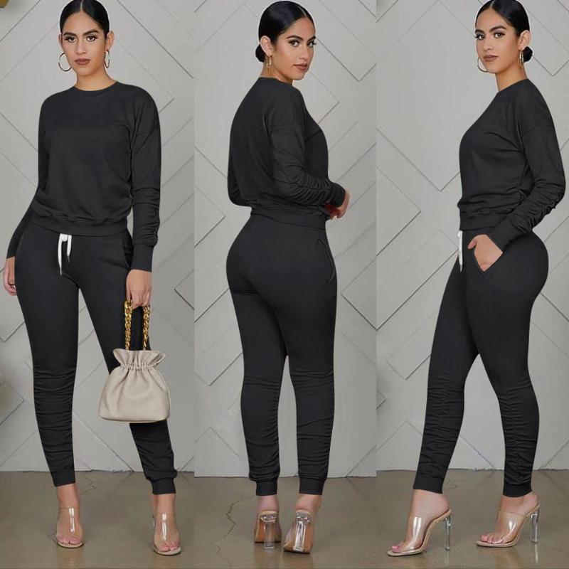 Women's Tracksuits Two Piece Set Women 2 Stacked Leggings Clothes For Outfits Pants Tracksuit Female Fall 2022