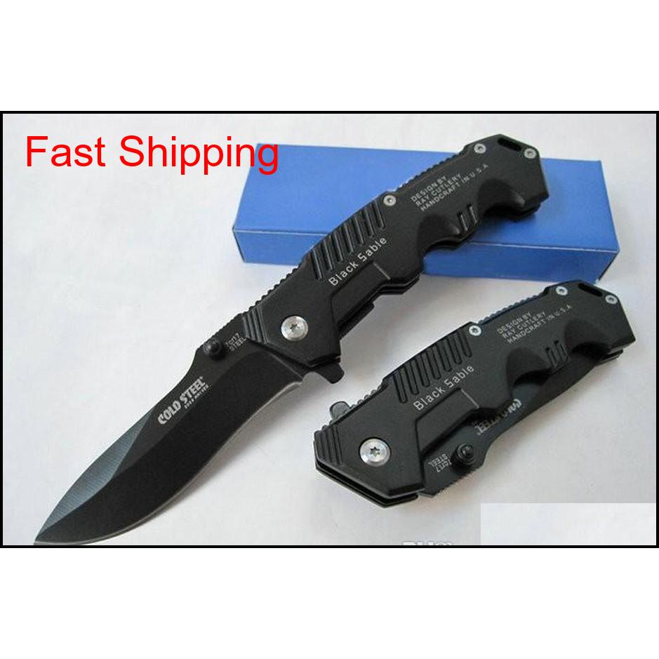 Promotion!!High Quality Cold Steel Hy217 Pocket Knife Folding Black Blade Knife 20Cm Camping Knives Steel Handle Nhd5K
Promotion!!High Quality Cold Steel Hy217 Pocket Knife Folding Black Blade Knife 20Cm Camping Knives Steel Handle Nhd5K