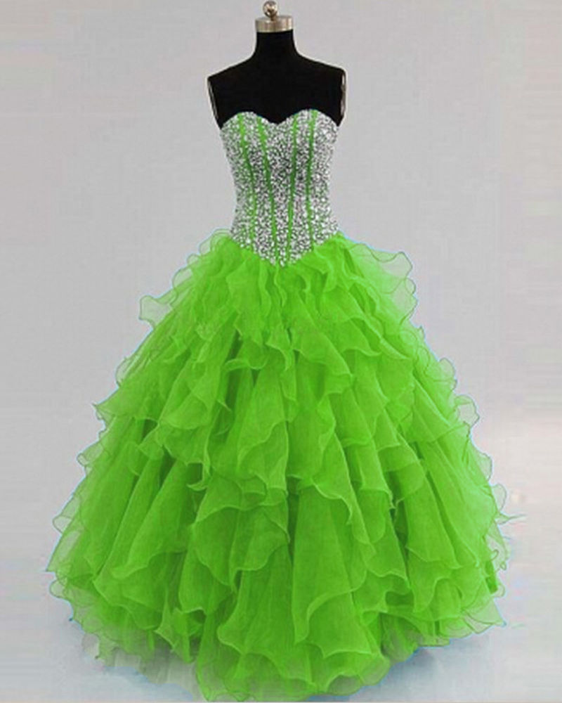2020 New Sweetheart Ball Gown Quinceanera Dresses Lace Applique Lace Up Sweet 16 Long Party Prom Gown Vestidos De 15 Anos