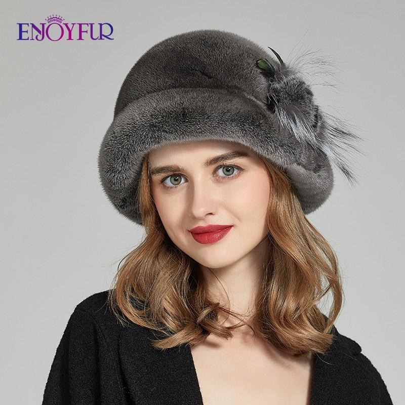 ENJOYFUR Winter Whole Hats For Women Fashion Fur Flower Luxury Bucket Bonnet Warm Russia Female Quality Ski Beanie New, M01
ENJOYFUR Winter Whole Hats For Women Fashion Fur Flower Luxury Bucket Bonnet Warm Russia Female Quality Ski Beanie New, M01