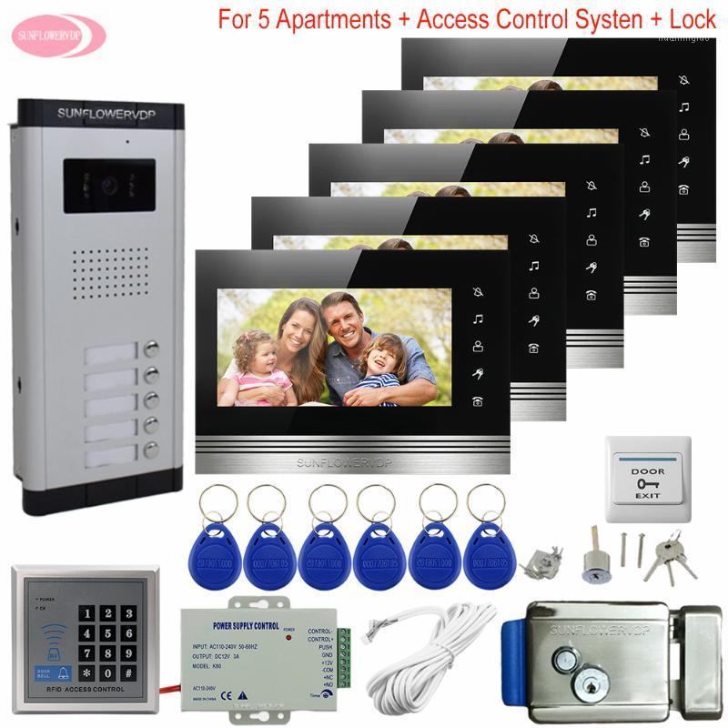7inch Video Intercoms for Private Homes Access Control 5 Buttons + 5 Monitors Intercom in the Apartment + Electronic Door Lock1
7inch Video Intercoms for Private Homes Access Control 5 Buttons + 5 Monitors Intercom in the Apartment + Electronic Door Lock1