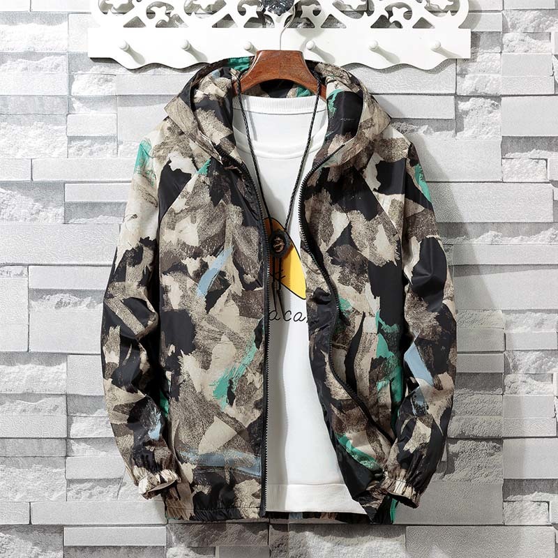 AIRGRACIAS Autumn Mens Camouflage Outwear Clothing Jacket Men Lightweight Coat Pockets Casual Coats 6 Colors S- LJ201013