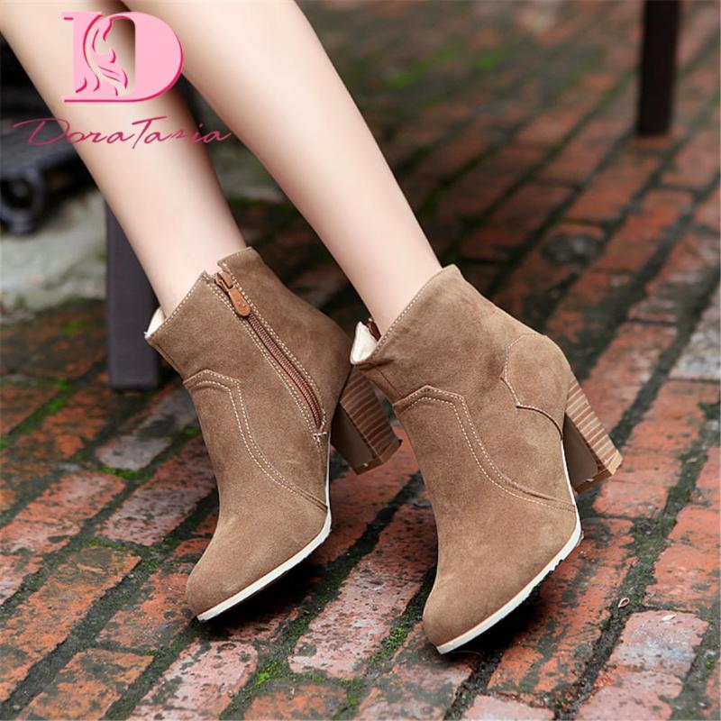 DoraTasia Big Size 33-43 New Ladies Thick High Heels Ankle Boots Fashion Zipper Boots Women 2021 Concise Elegant Shoes Woman, Apricot
DoraTasia Big Size 33-43 New Ladies Thick High Heels Ankle Boots Fashion Zipper Boots Women 2021 Concise Elegant Shoes Woman, Apricot
