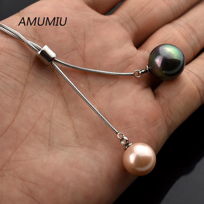 AMUMIU 2mm Snake Chain Adjustable Length Pearl Ball Necklace Stainless Steel Jewelry For Women HZN116
AMUMIU 2mm Snake Chain Adjustable Length Pearl Ball Necklace Stainless Steel Jewelry For Women HZN116