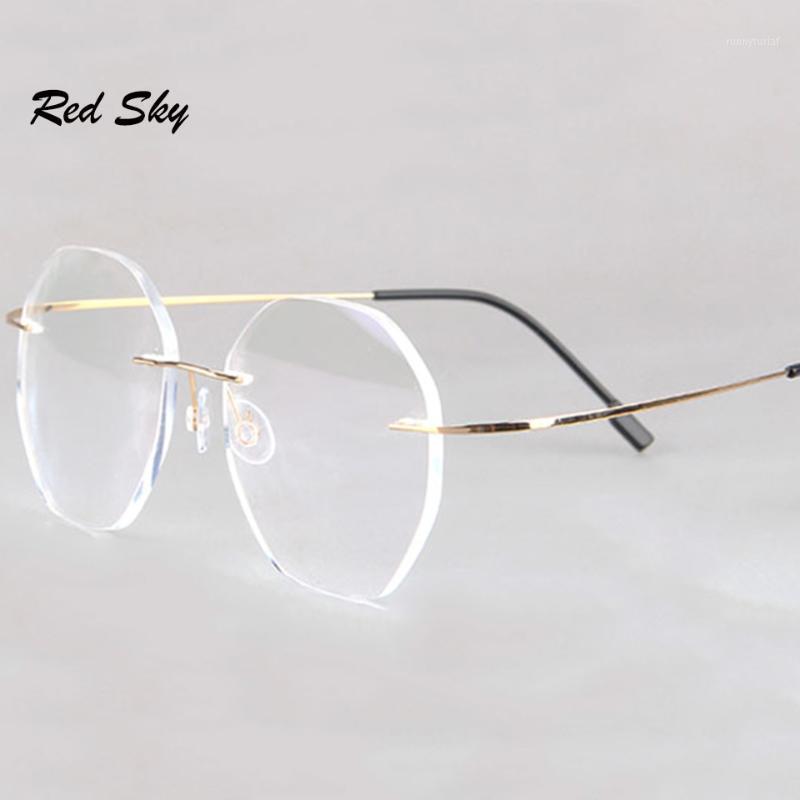 Sunglasses Anti-Blue Rimless Reading Glasses Men Women Round Frameless Magnifying Eyeglasses Prescription Myopia Presbyopia Glass+1.50+2.001
Sunglasses Anti-Blue Rimless Reading Glasses Men Women Round Frameless Magnifying Eyeglasses Prescription Myopia Presbyopia Glass+1.50+2.001