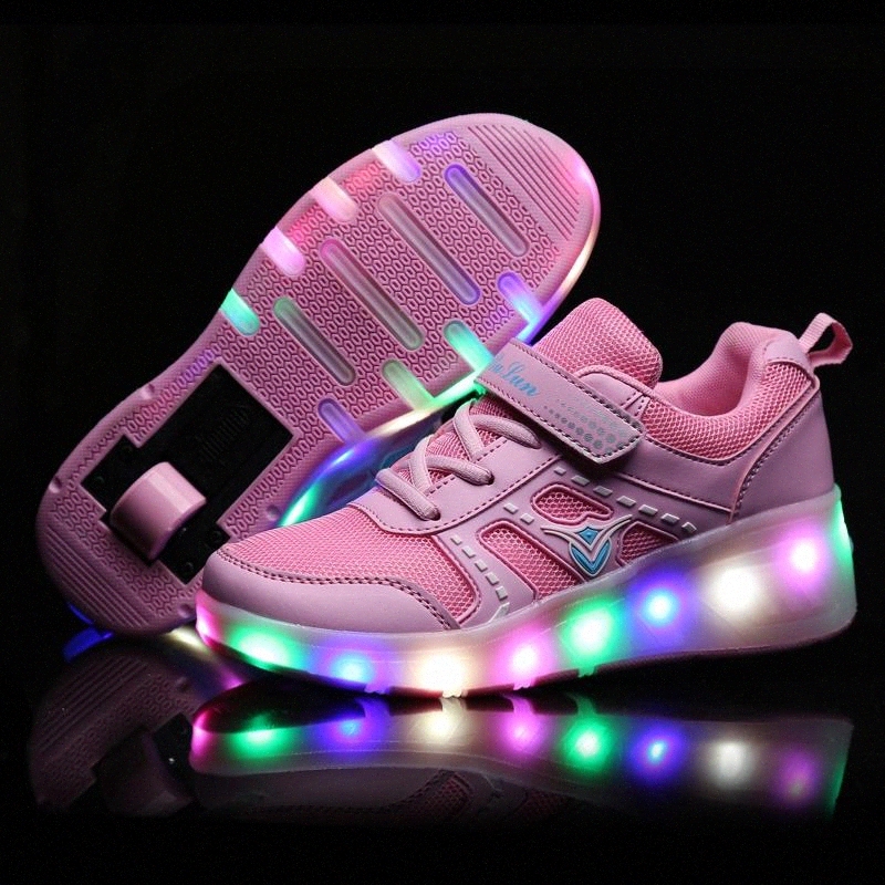Children Glowing Sneakers Kids Roller Skate Shoes Children Led Light up Shoes Girls Boys Sneakers with Wheels tenis infantil #bz2J
Children Glowing Sneakers Kids Roller Skate Shoes Children Led Light up Shoes Girls Boys Sneakers with Wheels tenis infantil #bz2J