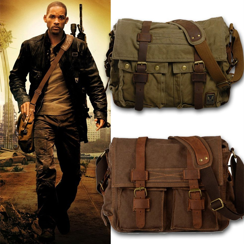 Burminsa Canvas Leather Men Messenger I AM LEGEND Will Smith Big Satchel Shoulder Bags Male Laptop Briefcase Travel Handbag Q1107, 14inch normal blue
Burminsa Canvas Leather Men Messenger I AM LEGEND Will Smith Big Satchel Shoulder Bags Male Laptop Briefcase Travel Handbag Q1107, 14inch normal blue