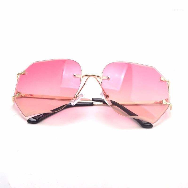 Fashion star style fashion gradient women's rimless sunglasses vintage big frame glasses NX1
Fashion star style fashion gradient women's rimless sunglasses vintage big frame glasses NX1
