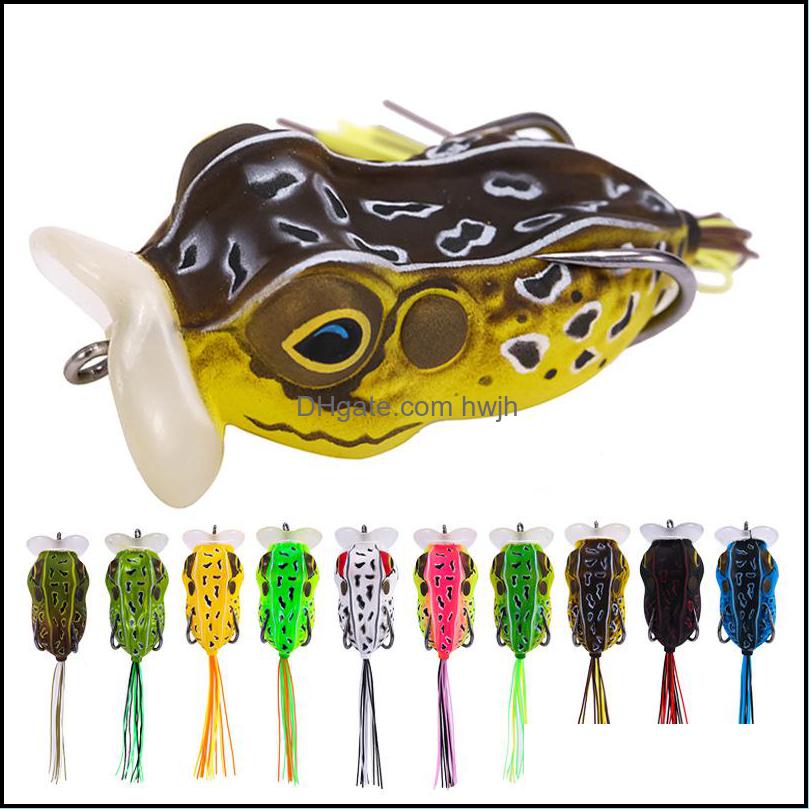 Baits & Lures Fishing Sports Outdoors 10Pcs/Lot 5.5Cm/11.8G Frog Lure For Snakehead Bass Bait Bionic Set Kit Soft Topwater Accessories Equip
Baits & Lures Fishing Sports Outdoors 10Pcs/Lot 5.5Cm/11.8G Frog Lure For Snakehead Bass Bait Bionic Set Kit Soft Topwater Accessories Equip