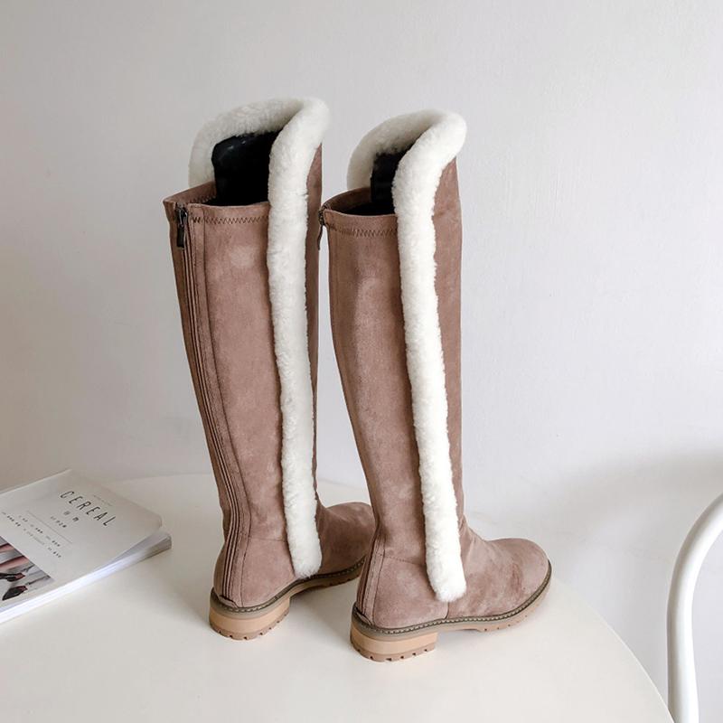 Chaussures femme new winter shoes women's riding boots flock keep warm high boots women's knight botas mujer, Black
Chaussures femme new winter shoes women's riding boots flock keep warm high boots women's knight botas mujer, Black