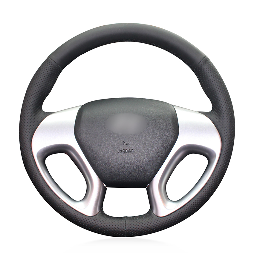 Hand-stitched Black Artificial Leather Anti-slip Car Steering Wheel Cover for ix35 2011-2020 Tucson 2 2010-2020
Hand-stitched Black Artificial Leather Anti-slip Car Steering Wheel Cover for ix35 2011-2020 Tucson 2 2010-2020