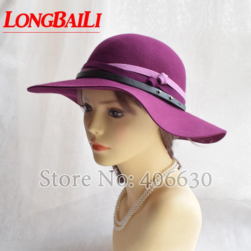 Wool Felt Floppy Hats Women Chapeu Feminino Wide Brim Beach Sun Caps Female Free Shipping PWFR090, Purple
Wool Felt Floppy Hats Women Chapeu Feminino Wide Brim Beach Sun Caps Female Free Shipping PWFR090, Purple