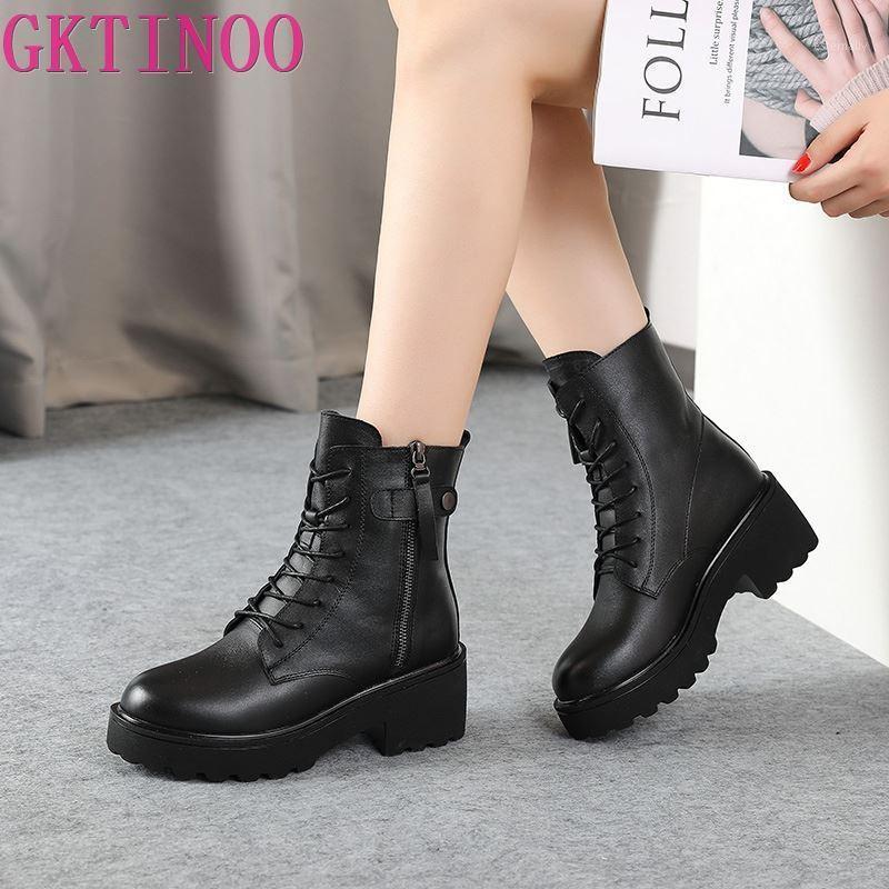 GKTINOO Ankle Boots for Women 2020 Autumn Motorcycle Boots Thick Heel Platform Shoes Woman Slip on Genuine Leather Fashion1, 2821 black
GKTINOO Ankle Boots for Women 2020 Autumn Motorcycle Boots Thick Heel Platform Shoes Woman Slip on Genuine Leather Fashion1, 2821 black