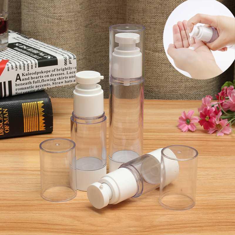 1pcs 15/30/50/80/100 ml Portable White Vacuum Press Pump Airless Empty Bottle Cosmetic Lotion Container Spray Travel makeup Vial1
1pcs 15/30/50/80/100 ml Portable White Vacuum Press Pump Airless Empty Bottle Cosmetic Lotion Container Spray Travel makeup Vial1