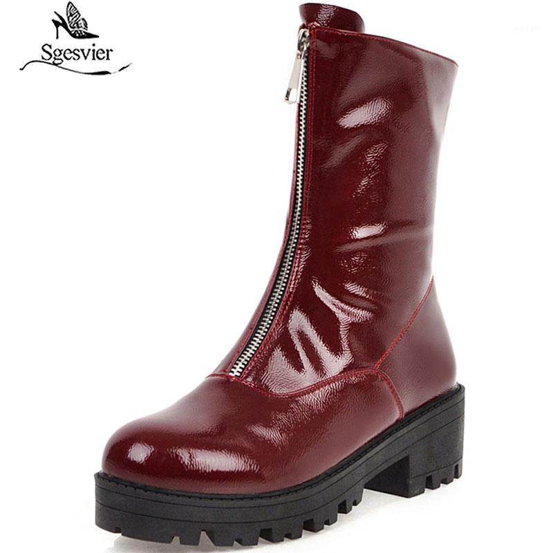Sgesvier 2020 big size 46 women ankle boots zip round toe punk shoes fashion simple comfortable square heel platform boots woman1, Black
Sgesvier 2020 big size 46 women ankle boots zip round toe punk shoes fashion simple comfortable square heel platform boots woman1, Black