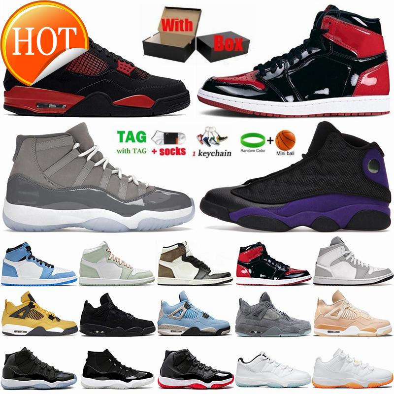Mens Basketball Shoes Jumpman 1 1s High Og Patent Bred University Blue Dark Mocha Red Thunder 4 4s Black Cat 11 11s Cool Grey Women Sport G
Mens Basketball Shoes Jumpman 1 1s High Og Patent Bred University Blue Dark Mocha Red Thunder 4 4s Black Cat 11 11s Cool Grey Women Sport G