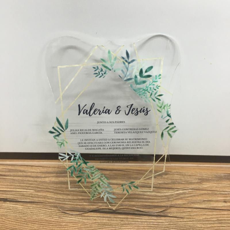2020 new arrival various printing laser cut acrylic invitation card design popular transparent invitation cards for wedding
2020 new arrival various printing laser cut acrylic invitation card design popular transparent invitation cards for wedding