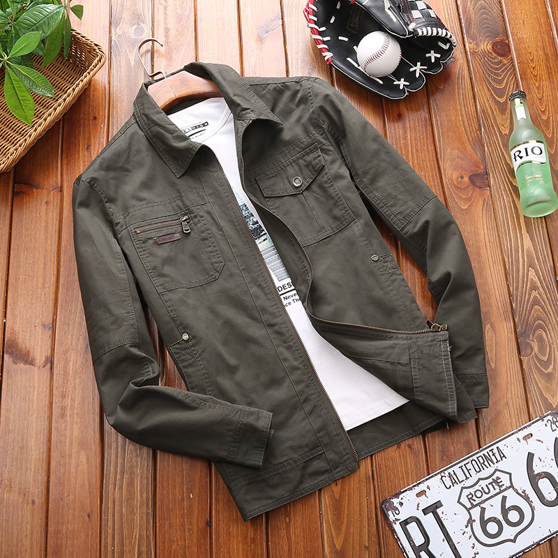 Men Washed Outdoor Jacket Fashion Trend Casual Jacket Spring and Summer Military Casual, Black;brown
Men Washed Outdoor Jacket Fashion Trend Casual Jacket Spring and Summer Military Casual, Black;brown