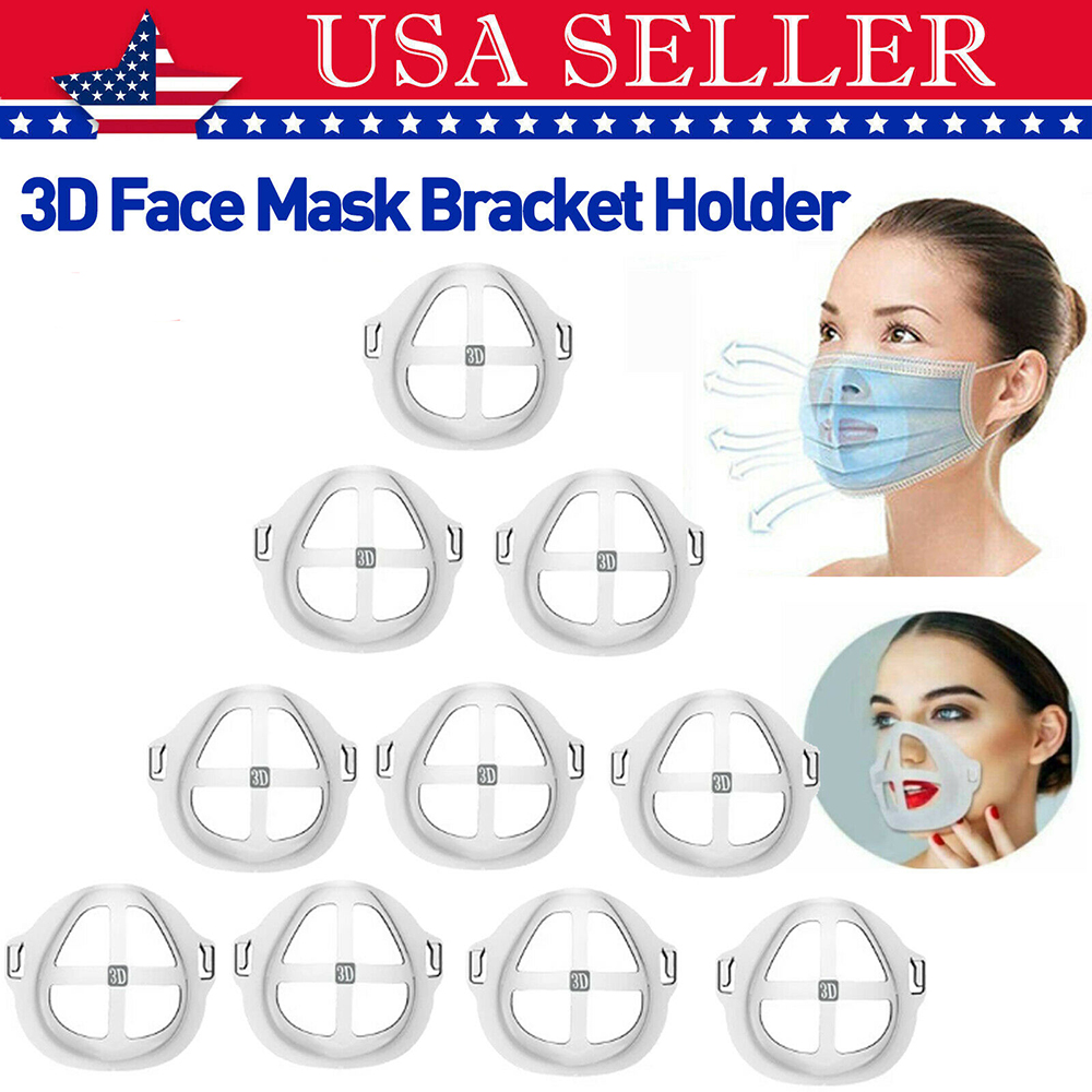Mask Bracket PP 3D Face Mask Inner Support Frame Comfortable Breathing Washable Reusable Clear Masks Bracket
Mask Bracket PP 3D Face Mask Inner Support Frame Comfortable Breathing Washable Reusable Clear Masks Bracket