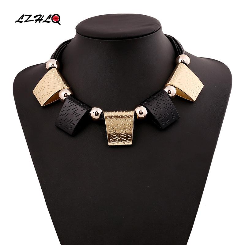 Chains LZHLQ Fashion Multilayer Rope Chain Punk Maxi Necklaces Statement Geometric Metal Bead Brand Necklace Women Jewelry Accessories
Chains LZHLQ Fashion Multilayer Rope Chain Punk Maxi Necklaces Statement Geometric Metal Bead Brand Necklace Women Jewelry Accessories