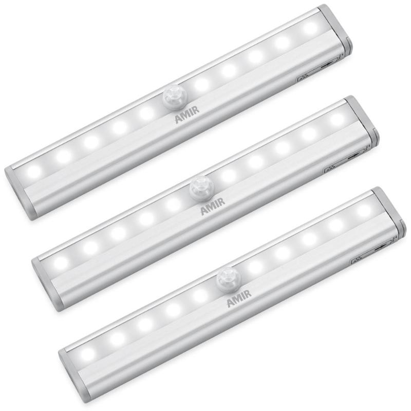 AMIR 3/6pcs LED Motion Sensor Wall Light Wireless Sconce Wall Lamps Modern Bedroom Closet Cabinet Stairs Night Bathroom Light
AMIR 3/6pcs LED Motion Sensor Wall Light Wireless Sconce Wall Lamps Modern Bedroom Closet Cabinet Stairs Night Bathroom Light