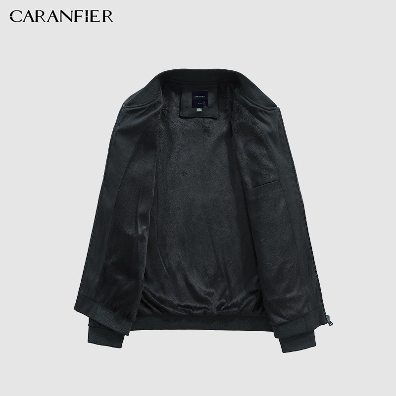 CARANFIER Men Jackets Autumn Coat Thin Jacket Light Casual Bomber High Quality Army Motorcycle Business Slim Fit Windbreaker 201127