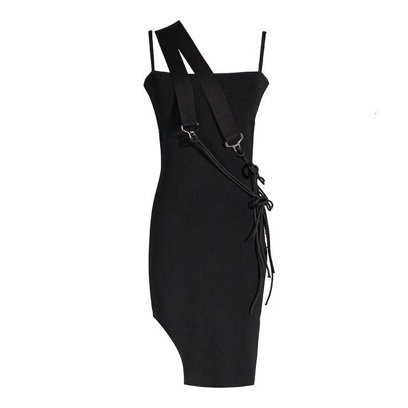 2021 New Dark black fashion knitted spring mesh and summer thin waist irregular hollowing skirt sling straps dressed feminine 8MT9
2021 New Dark black fashion knitted spring mesh and summer thin waist irregular hollowing skirt sling straps dressed feminine 8MT9