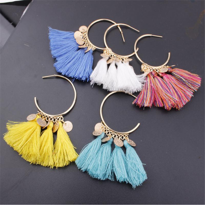 Tassel earrings new female jewelry popular in Europe the United States semi-round national romantic Su pendant earrings
Tassel earrings new female jewelry popular in Europe the United States semi-round national romantic Su pendant earrings