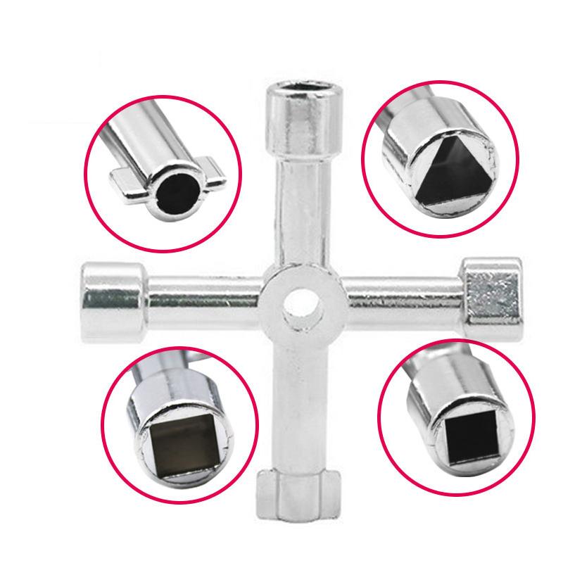 New 4 In 1 Universal Key Wrench Square Key Triangle Train Electrical Cupboard Box Elevator Cabinet Switch Wrench 
New 4 In 1 Universal Key Wrench Square Key Triangle Train Electrical Cupboard Box Elevator Cabinet Switch Wrench